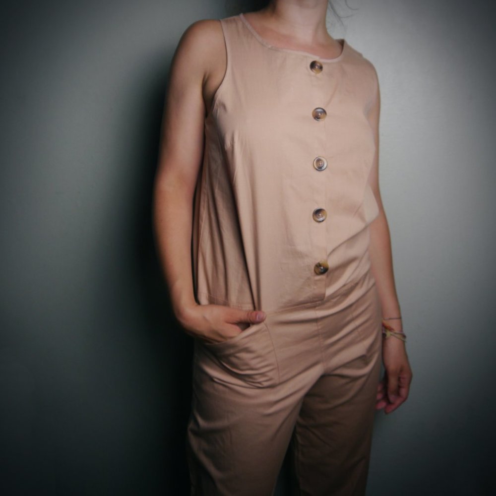 ASOS Wide Fit Blush Pink Jumpsuit  | Size 4